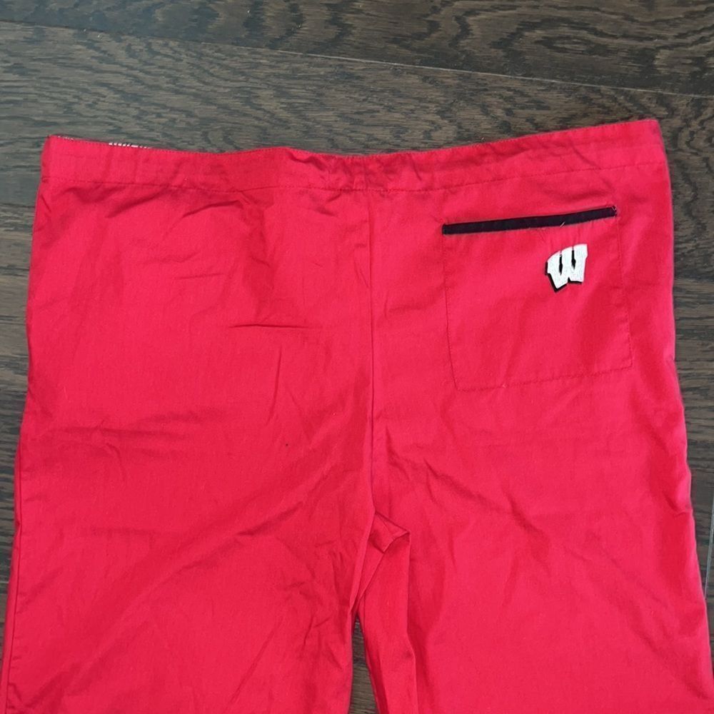 Red Wisconsin Badgers medical school dental work scrub pants brand DUDZ